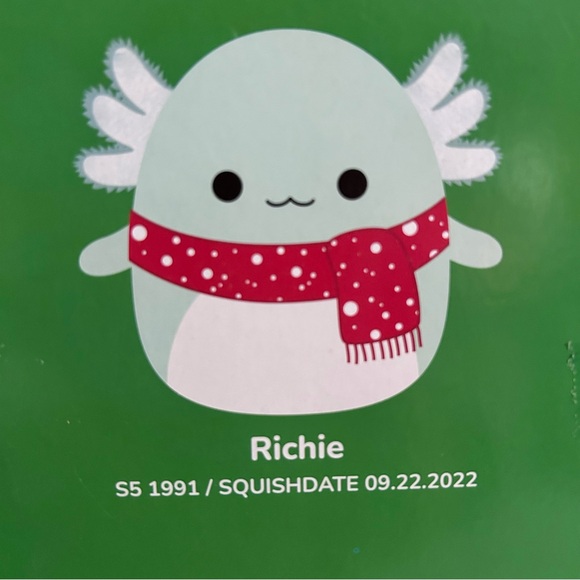 Squishmallows RICHIE the Axolotl 5” plush - Picture 2 of 7